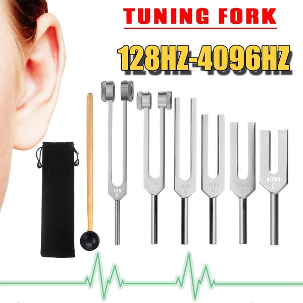 Massageador das costas 128Hz 256Hz 512Hz 1024Hz 2048Hz 4096Hz Ferramenta de martelo de ajuste neurológico do Chakra Fork para terapia de cura de som 230518