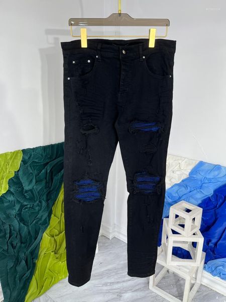 Jeans da uomo E0597 Fashion Men's 2023 Runway Luxury European Design Party Style Clothing