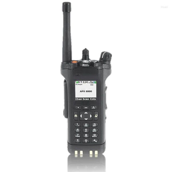 Walkie Talkie Apx6000 P25 ​​Rádio portátil Multi-Band Segurança pública Segurança para Motorola APX 6000