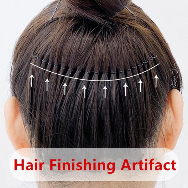 Fermagli per capelli Barrettes Stile coreano Rotolo femminile professionale Curva nera Clip Pin Frangia invisibile Pettine Accessori Artefatto di finitura