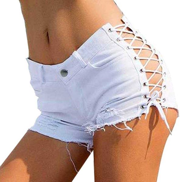 Muydz off mody Woman Women Cut Shorts Summer zerstörte Verband Hochhaus Denim Short Jean Hot Pants