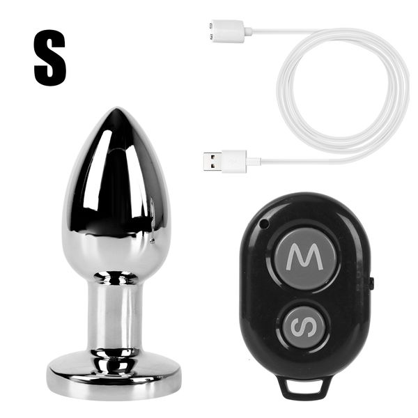 Giocattoli per adulti Plug anale in metallo Vibratori wireless per donne Stimolatore del capezzolo del clitoride Dilatatore anale per uomini Dildo Fema 2024_voghion.com