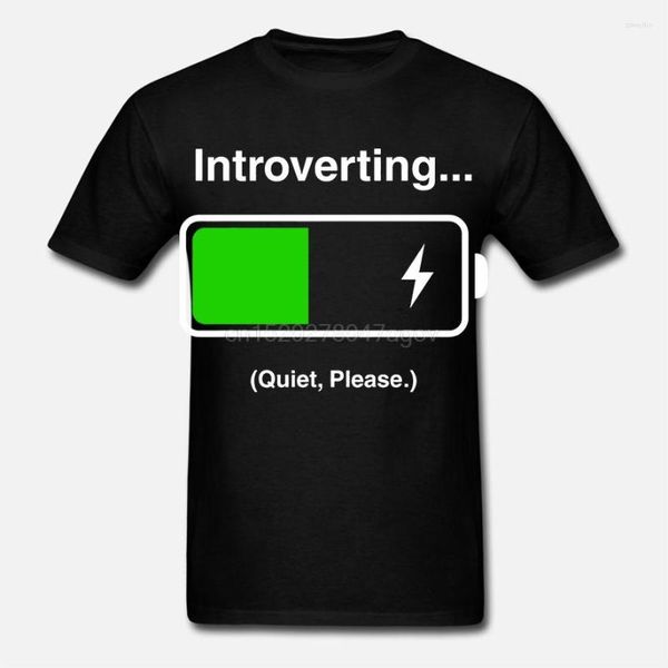 T-shirt da uomo Introverting Quiet Please Funny Unisex T-Shirt Fun Casual Stampa Adulto Tutte le taglie