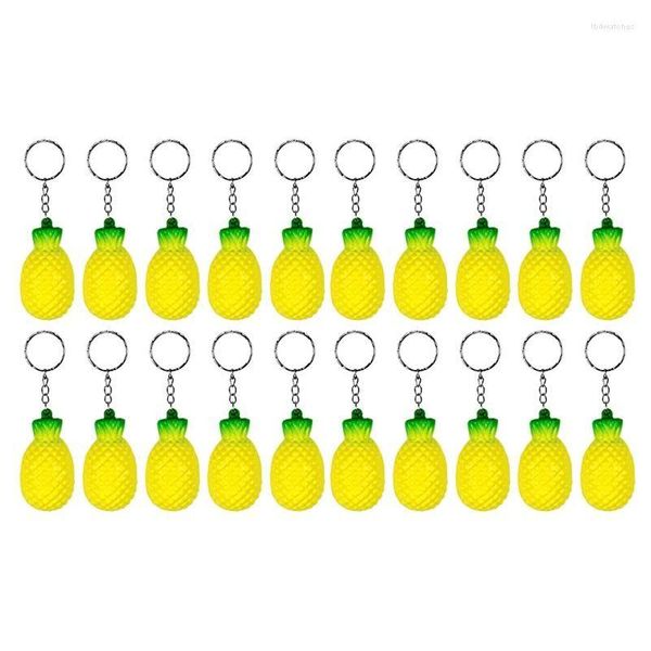 Schlüsselanhänger Lanyards 20er-Pack Ananas Stressabbau Spielzeug Obst für Partygeschenke und Schulkarnevalspreise Drop-Lieferung Mode A Dh1Va