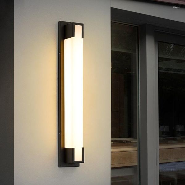 Lâmpada de parede moderna simples ao ar livre LED à prova d'água 85-245V Garden Courtyard Villa El Gate Exposição iluminação