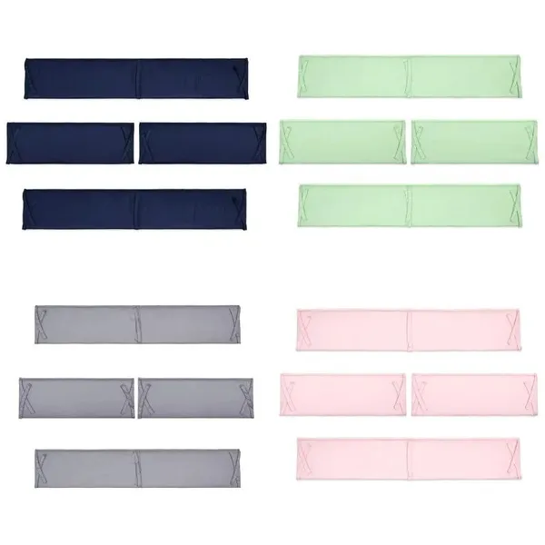 Baby Bedding Sleep Anti Grow Bumper Cotton Material Tira de cor sólida Berço de cor 4pcs/conjunto Anti -colisão barreira rosa rosa toque macio BA28 C23