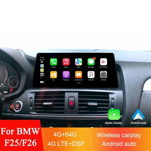 Carro Android Android Multimedia CarPlay Player Auto Radio para BMW X3 F25 X4 F26 CIC NBT GPS SENETELET