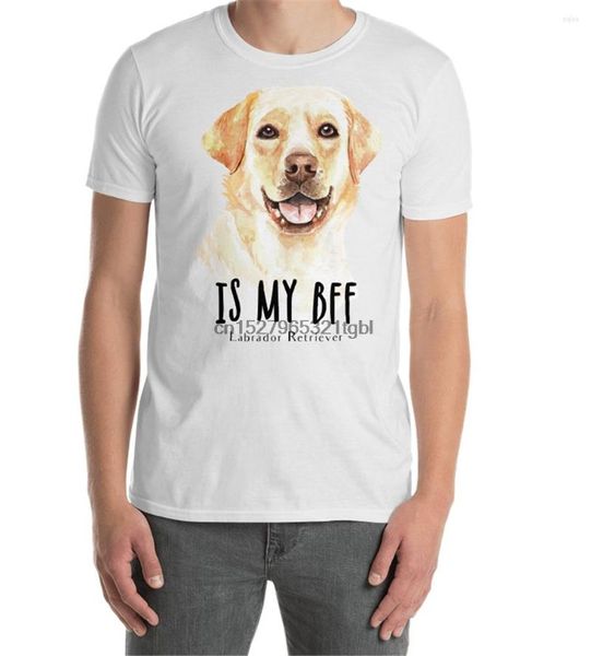 Erkek Tişörtleri Golden Retriever Labrador Köpek Köpekleri Sanat Hayvan Evcil Evcil Hayvan Yavruları T-Shirt Yuvarlak Boyun Tişört