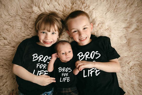 Abiti coordinati per la famiglia Camicia Brother abbinata Brother Life Brother Abbigliamento Brother Little Brother Shirt G220519