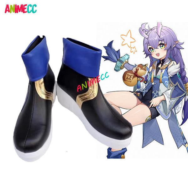 Vestido tênis honkai estrela rail hailu cosplay sapatos botas anime jogo de halloween festa chritmas cos aceito tamanhos personalizados 230519