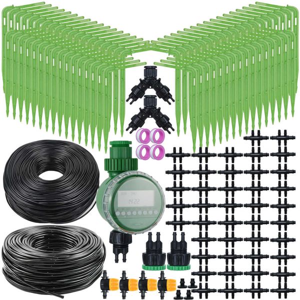 Altre forniture da giardino KESLA Giardino Tubo da 4/7mm a 3/5mm Sistema di irrigazione a goccia per irrigazione automatica Kit gomito Emettitore Pianta in vaso Casa Bonsai Serra G230519