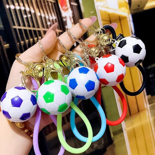 Keychains Simulação Mini Ball Sports Presente de futebol Basquete de vôlei -chave da cadeia de pendurações Chave de pingentes para mulheres carros de homens