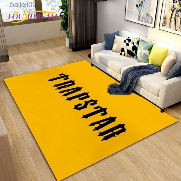 Tapete de tapete de tapete da área de moda popular para a sala de estar de quarto de estar para a sala do quarto de solo de decoração de decoração de decoração de piso não deslizamento T230519