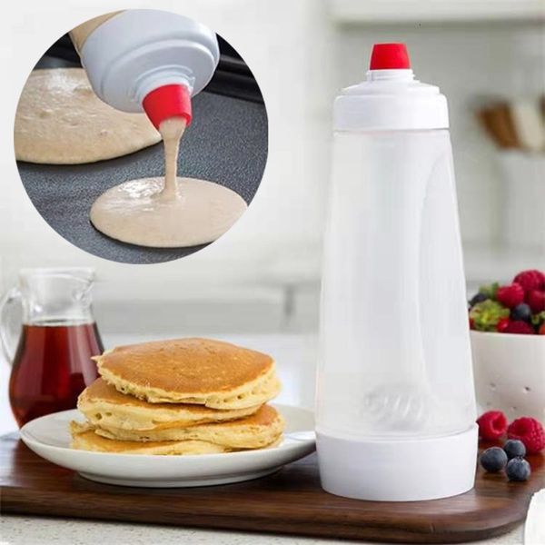 Attrezzi per torte 1000ml Cupcake Waffle Pancake Batter Shaker Bottiglia Attrezzo da cucina Miscelatore manuale Dispenser 230518