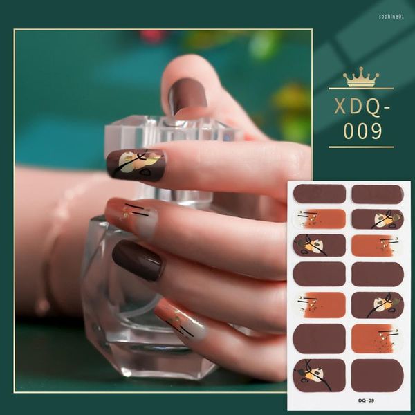 Наклейки на ногтя блестящие красочные модные лак для самостоятельных клейких маникюров