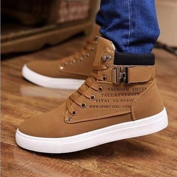 S Sapatos masculinos Dwayne Vulcanizou SpringAutumn Men de alta qualidade de camurça fosca Plataforma casual Sapatos Cool