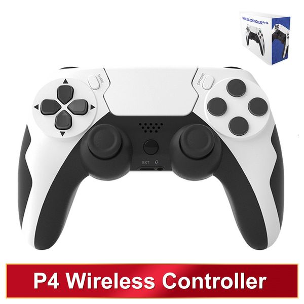 Gamecontroller Joysticks Wireless Controller Bluetooth Gamepad Doppelvibration 6Achsen Joypad mit Touchpad Mikrofon Kopfhöreranschluss für PS3 PC 230518