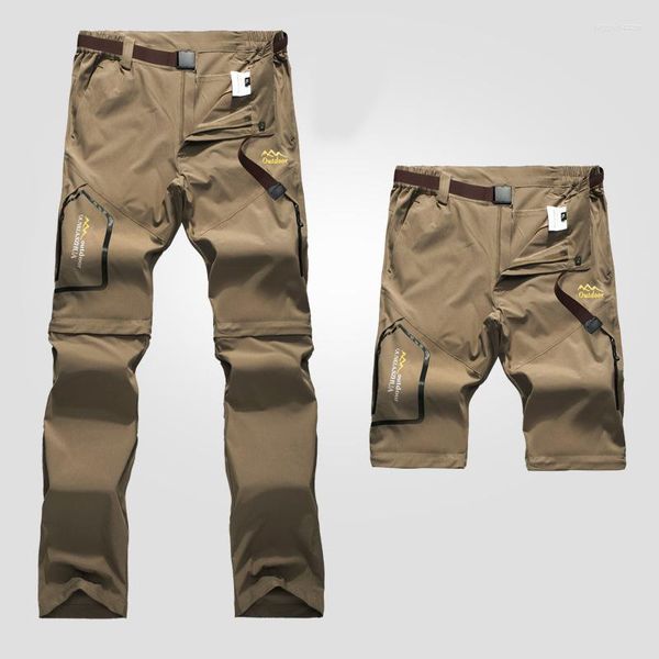 Calças masculinas ao ar livre de secagem rápida de calça tática de calça de calça de calça de escalada na primavera de acampamento