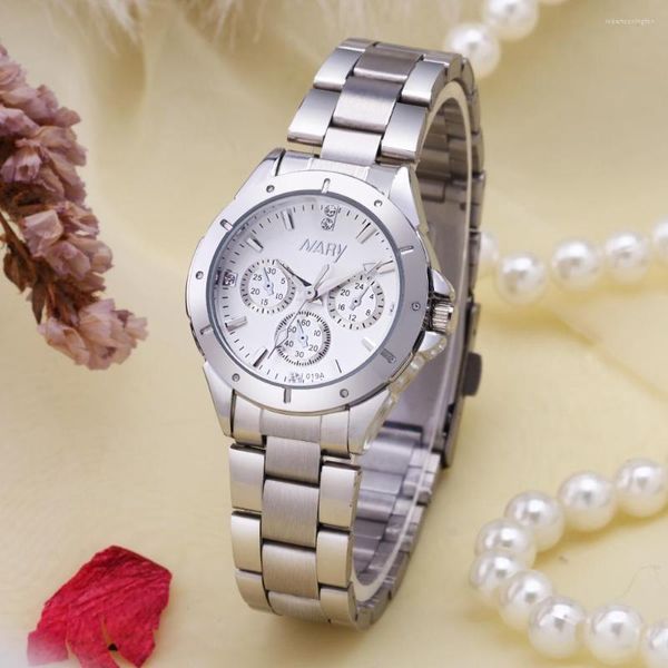 Orologi da polso Nary Watches Fashion Womens Ladies Female Orologio al quarzo analogico in acciaio inossidabile Horloge Dames
