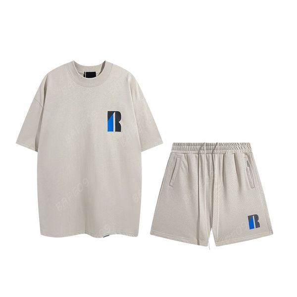 Мужская футболка летняя дизайнерская мужская футболка шорты повседневное костюм хип-хоп уличная одежда свободная белая футболка дышащая дизайн 63ess