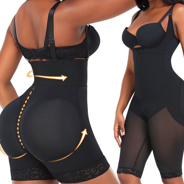 Shapers da donna Taglie forti S-6XL Controllo della pancia da donna Sollevamento del culo Fajas Colombianas Slim Catsuit Body Shaper Body senza cuciture Shapewear 230519