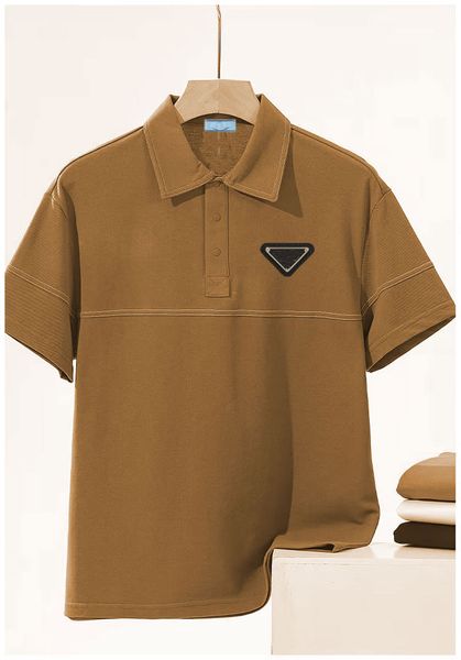 Erkek Polos Sıcak Satış Gömlek Lüks Tasarım Erkek Yaz Dönüşü Yaka Kısa Kollu Pamuk Gömlek Top M-XXL