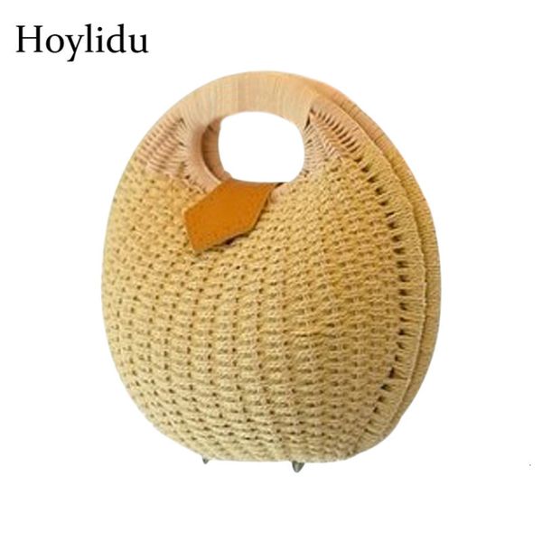 Bolsas de cintura forma de caracol feminino bolsas feitas artesanais saco de palha bali bohemian summer praia rattan knited hasp for ladies 23519