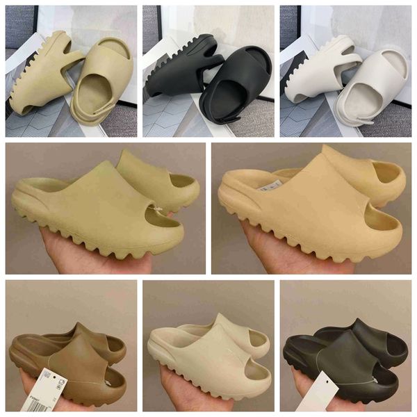 2023 Designer Kinderschuhe Happy Feet Hausschuhe Kinder Slides Schaum Hausschuhe Junge Gril Strand Sandalen Schuh Kleinkind Weihnachten Runner Schwarz Weiß Grün Sommer Slipper