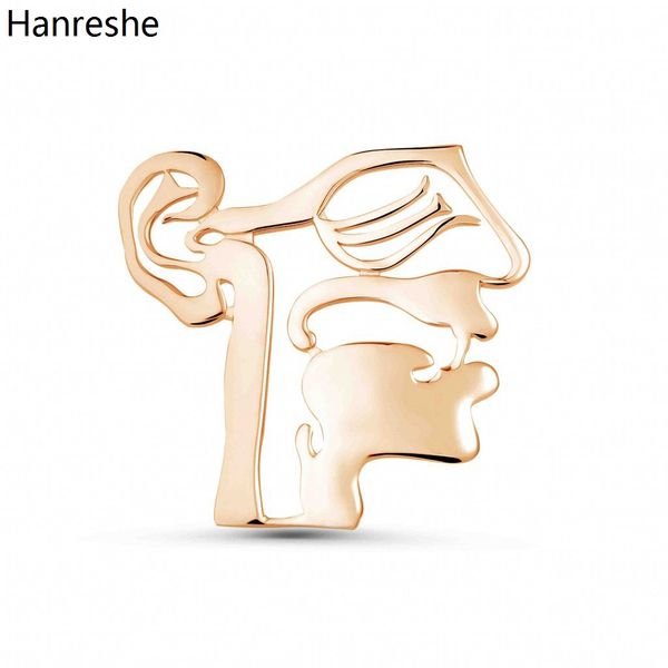 Hanrehe Medical entcul Broche Broche Pin simples clássico clássico Hospital enfermeiro hospital de lapela para roupas de distintivo de jóias para decoração de jóias