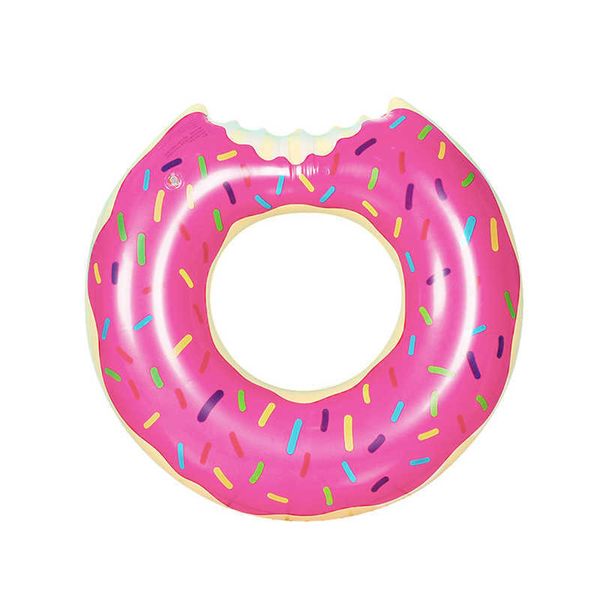 Надувные поплавки трубки 60 см на столовое топ -пончики гигантское кольцо -кольцо гигантское игрушечное буйное бассейн для ванной комнаты у бассейна.