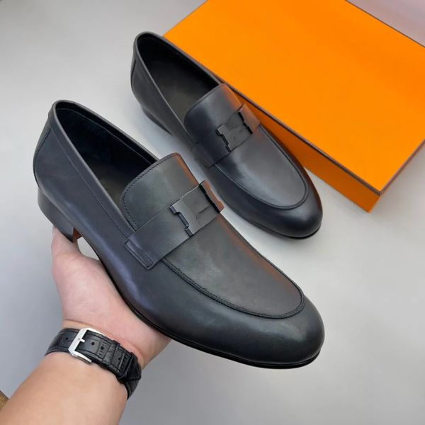 Herbst 2023 Mode Bräutigam Hochzeit Schuhe luxuriöse italienischen Stil Herren Designer Kleid Schuhe spitze Zehen Casual Business Lackleder Kleid Schuh Mann