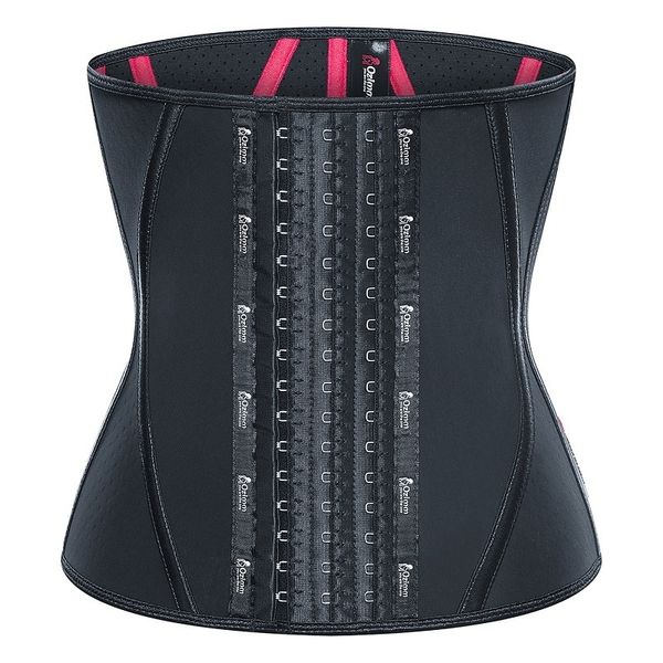 Shapers femininos 13 aço de aço perfurando a cintura respirável moldando esportes esportes banda de barriga de fitness latex corset treinador de cintura xxs-xxxl 230519