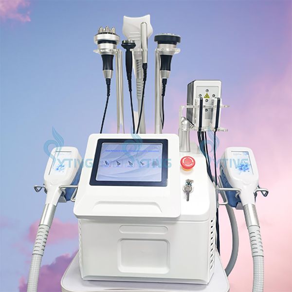 Multifunzione 360 Cryolipolysis Fat Freeze Double Chin Treatment RF Cavitazione Lipolaser Macchina per la perdita di peso