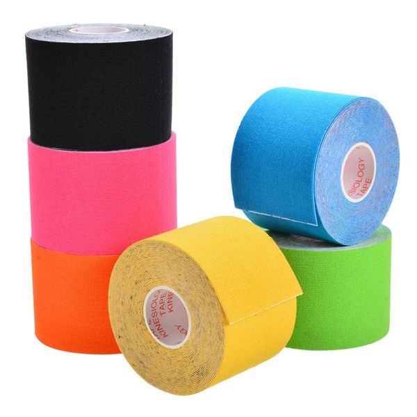 Knieschützer Ellenbogen 6 teile/paket 5 m Kinesiologie Bandagen Selbstklebende Sport Tape Pflege Elastische Bandage Für Sportliche Erholung Supplie