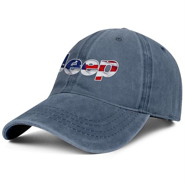 Stilvolle JEEP 3D-Effekt American Flag Logo Wrangler Unisex Denim Baseball Cap Blank Custom Hats Jeep Kaufen Sie einen neuen Jeep Flash Gold für sa244d