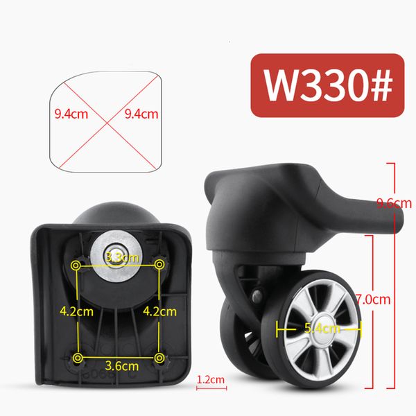 Accessori per parti di borse W330 Trolley Ruote per bagagli di ricambio Accessori per rotelle per bagagliaio Ruote per rotelle Ruote per mobili Ruote per valigie da viaggio 230519