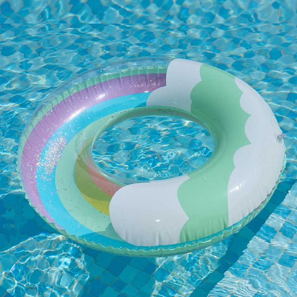 Tubos de flutuadores Ringue inflável Anel flutuante da piscina infantil P230519