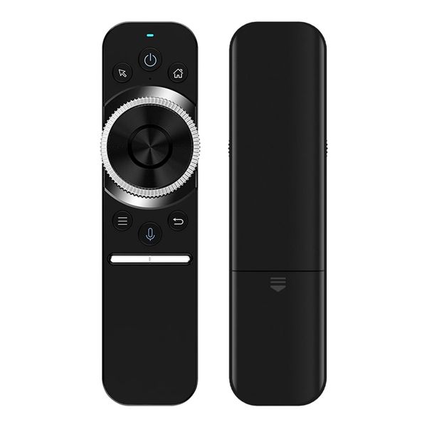 W1s Air Mouse Remote 2.4G Wireless con controllo vocale Giroscopio di apprendimento IR per Android Window MAC Linux OS per TV BOX PC Laptop