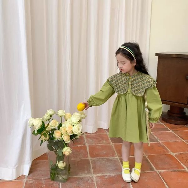 Abiti da ragazza Ragazze vestono Autunno Primavera manica lunga Abito per bambini Abito da principessa Abbigliamento per bambini Vestido Abiti da ragazza di fiori Abbigliamento all'ingrosso 230519