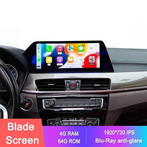 12,3 дюйма Blu-Ray Blade Screen 1920*720p Car Android Multimedia Player для BMW X1-F48 2016-2018 GPS Navigation Carplay Stereo Stereo