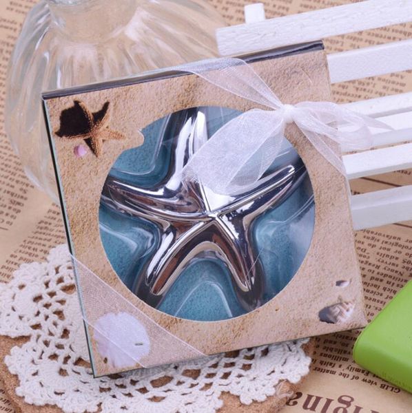 Vintage Starfish Bottle Opener Bridal Shower Bomboniera Hawaiian Tropical Beach Ocean Theme Party Bag Filler Favors dh8666