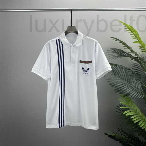 Designer de polos masculino Novo moda London England Camisetas Designers masculinos Polo High Street Borderyer Printing camise