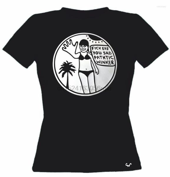 Herren-T-Shirts LADIES FICK ERF Bottom Rik Mayall inspiriertes T-Shirt UK Comedy Funny Tee BNWT
