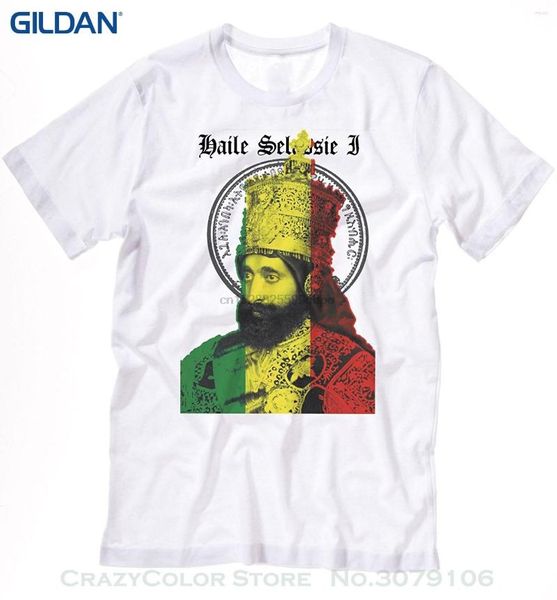 Herren T-Shirts 2023 Männer T-Shirt Haile Selassie I Afrikanische Karte Baumwolle T-Shirt Schwarz Geschichte Afrika Iv