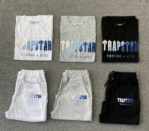 T-shirt da uomo Primavera Estate Trapstar Tuta sportiva manica corta Uomo Donna Abbigliamento da allenamento per palestra di alta qualità T-shirt per il tempo libero Nuova fascia alta 50ess