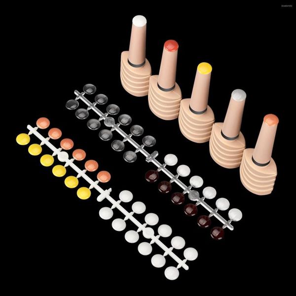 Nail Art Kits Fake Tips Display Set mit Klebeaufkleber für polnische Platte Farbkarte Salonzubehör