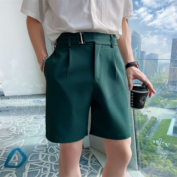 Männer Shorts Koreanischen Stil Sommer Gerade Anzug Shorts Für Männer Kleidung Einfache Slim Fit Business Formale Tragen Atmungsaktive Kurze homme S-3XL 230519