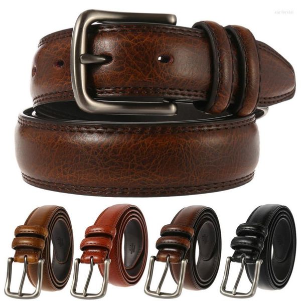 Cinture Cintura da uomo di alta qualità in vera pelle di lusso per cinturino da uomo in metallo con fibbia automatica da uomo LY132-22348