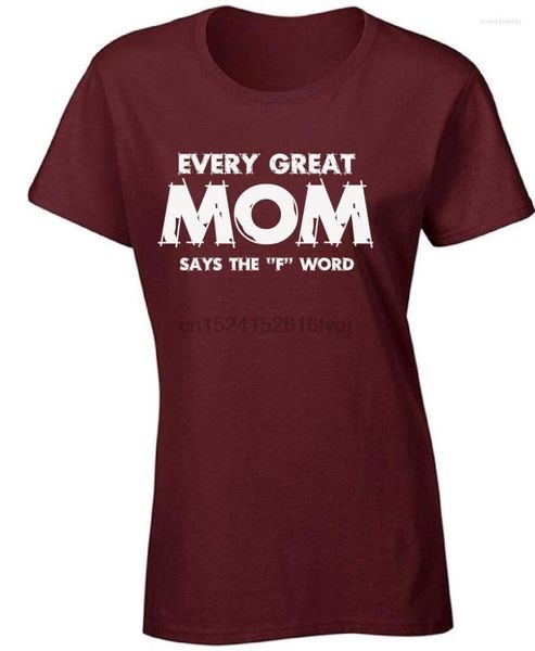 Herren-T-Shirts „Mom Tops“ „Every Great Says The F“-Wort zum Muttertag