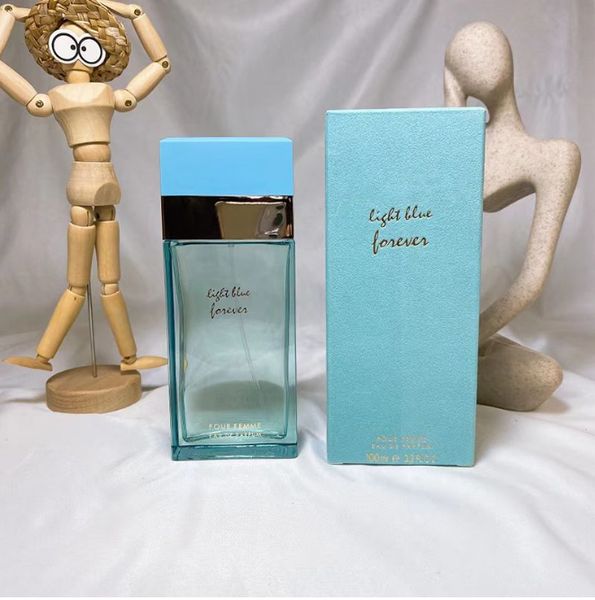 Em estoque luz azul para sempre colônia mulher perfume fragrância para senhora 100ml edp spray parfum designer perfumes mais duradouros fragrâncias agradáveis 423